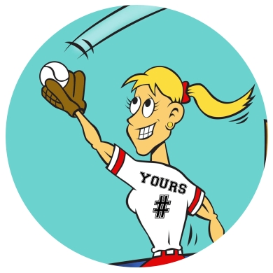 Cartoon Softball | Free Download Clip Art | Free Clip Art | on