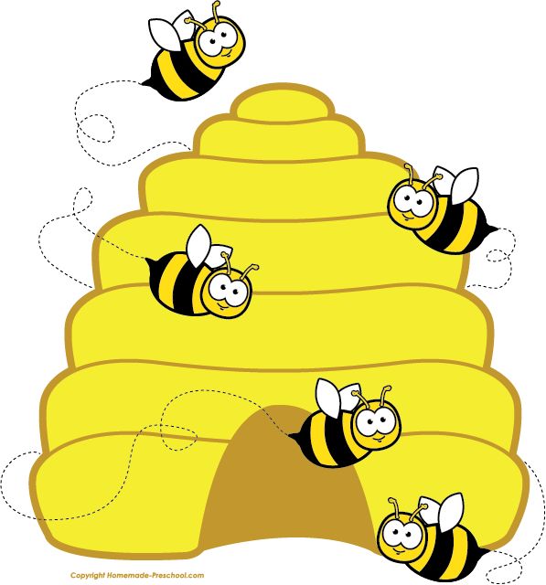Clipart bee hives