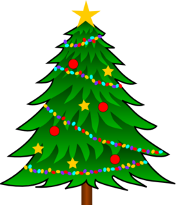 Christmas pine tree clipart