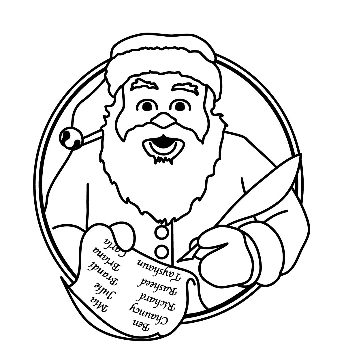 Christmas Ornament Clipart Black And White - Free ...