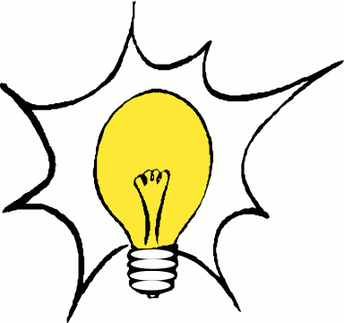 Animated light bulb clipart