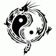 yin yang dragon Logo Vector (.EPS) Free Download