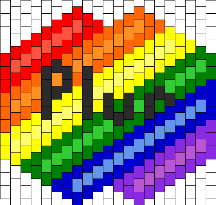 Rainbow Kandi Patterns | Rainbow Pony Bead Patterns | Patterns for ...