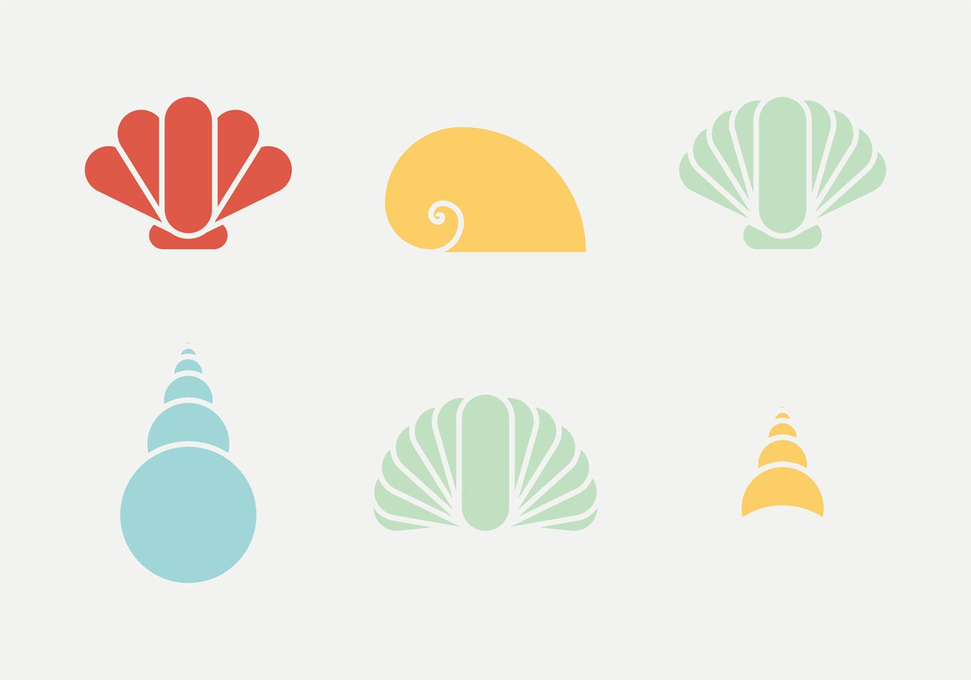 Free Vector Drawn Sea Shells - Download Free Vector Art, Stock ...