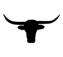 Texas Longhorn Silhouette Clipart