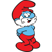 Papa Smurf Clipart