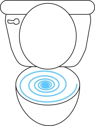 Swirly Toilet, vector graphics - 365PSD.com