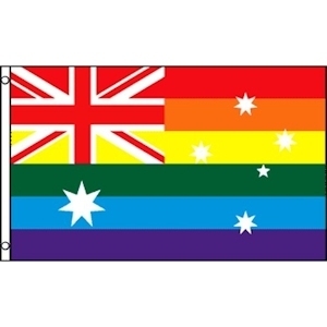 Gay Pride Flag Australia - Australian Pride - 3 x 5 Rainbow ...