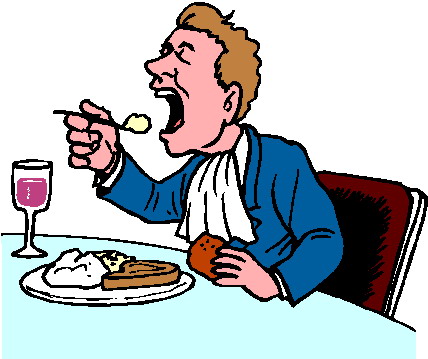 He is eating clipart