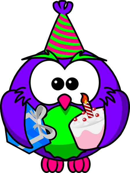 Happy Birthday Owl Clipart