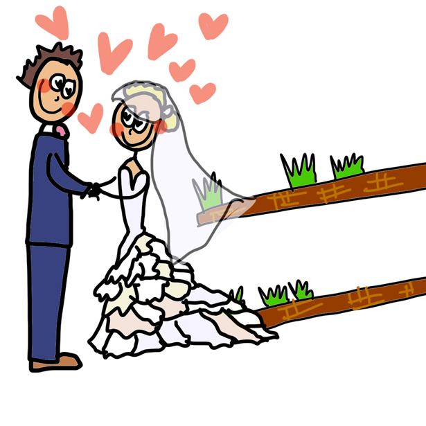 indieBerries: {Wedding Cartoon} DO NOT DO THIS.