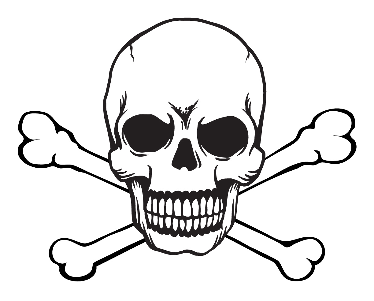 Free skull and crossbones clip art