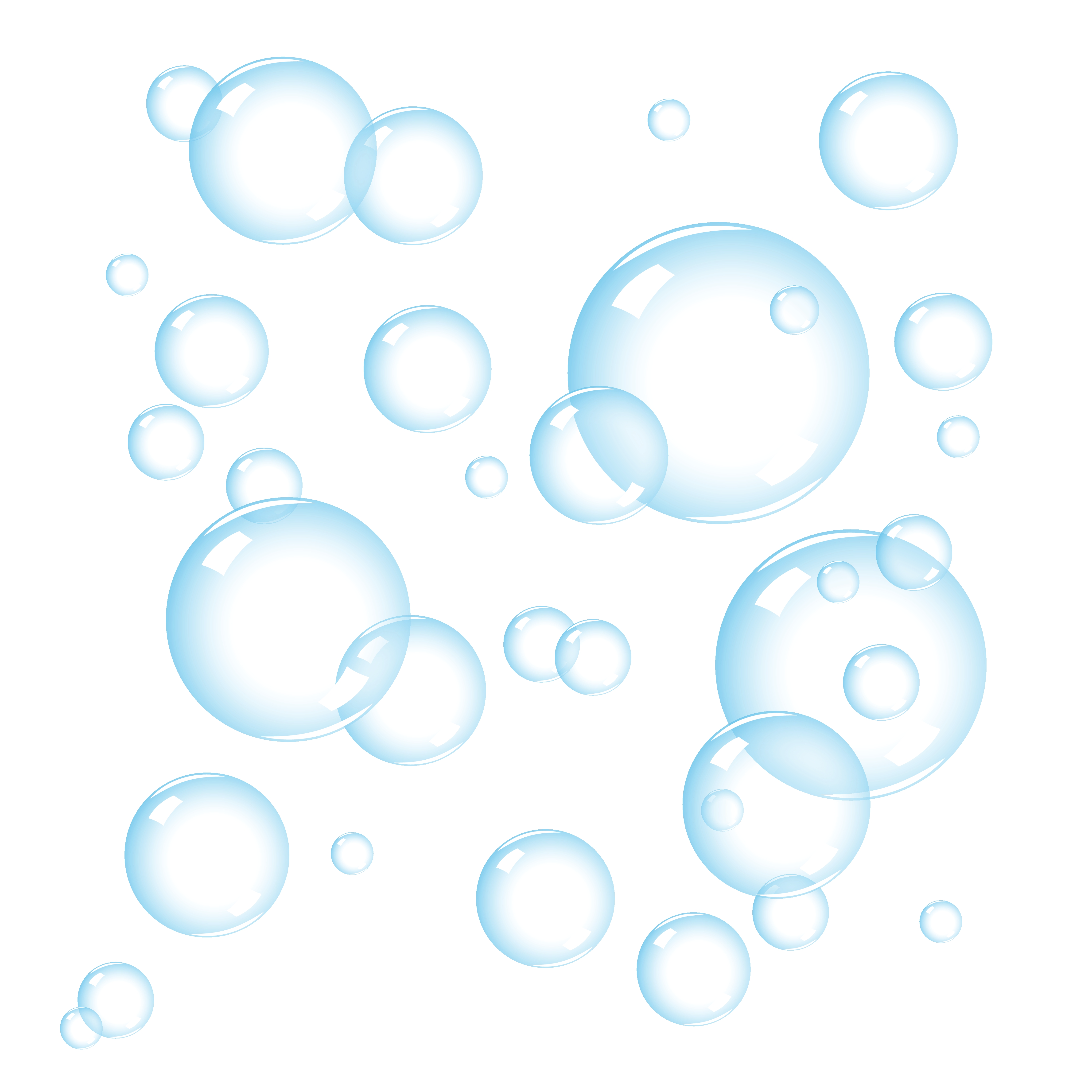 Free blue soap bubble background clipart