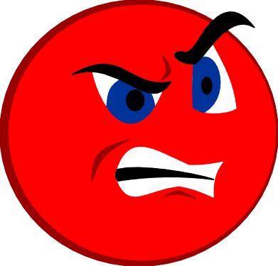 Really angry face clipart