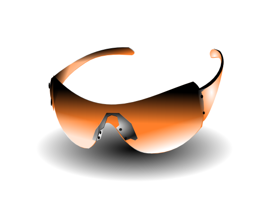 Clip Art: sun glasses orange clipartist.net 2012 ...