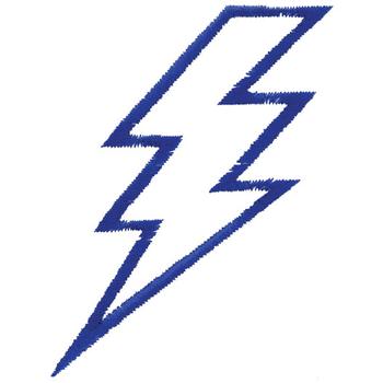 Outlines Embroidery Design: Lightning Bolt Outline from Dakota ...