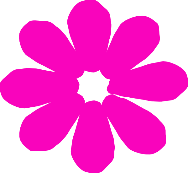 Bright Pink Daisy clip art - vector clip art online, royalty free ...