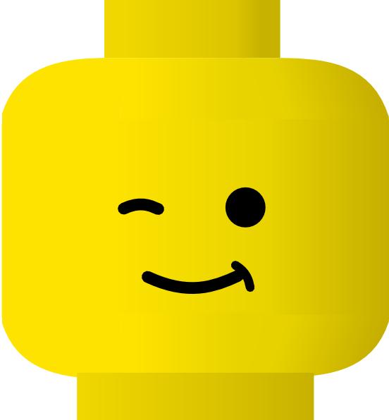 Lego Smiley Wink clip art Free Vector