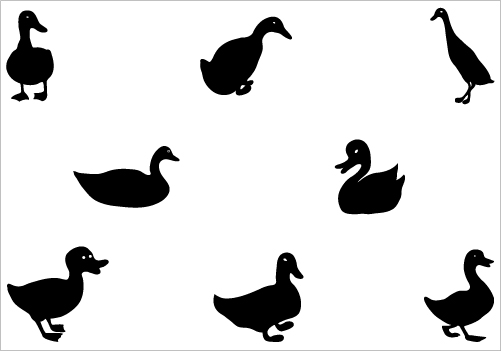 Duck Silhouette Vector Pack | Silhouette Clip ArtSilhouette Clip Art