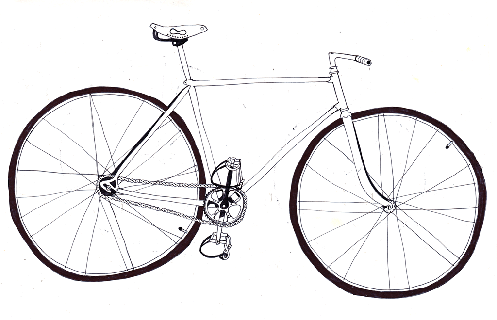 Drawing 201/365 – Uula Jero minimalist bicycle | lobsterboy