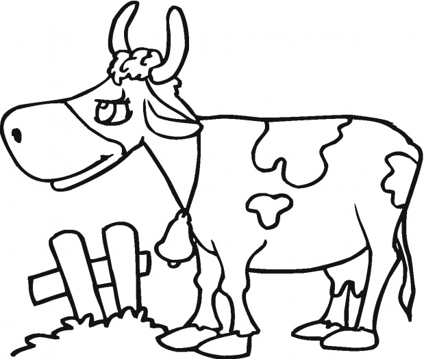 Cow Illustration 3 coloring page | Super Coloring