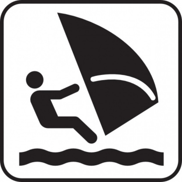 Wind Surfing clip art | Download free Vector