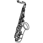 Saxophone Tattoo On Pinterest Clipart - Free to use Clip Art Resource