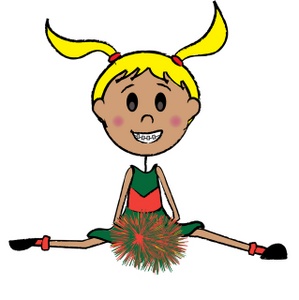 Cartoon Cheerleader Clipart