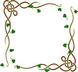 Leafy Frame Green Clip Art - vector clip art online ...