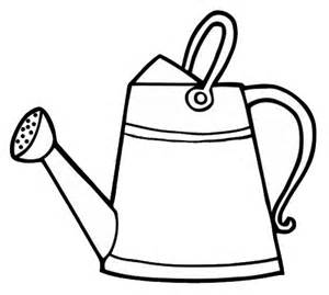Watering Can Coloring Sheet Coloring Pages