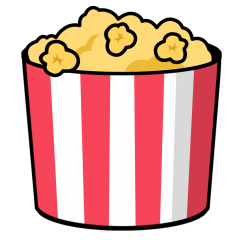 Micrwave Popcorn Cartoon Clipart
