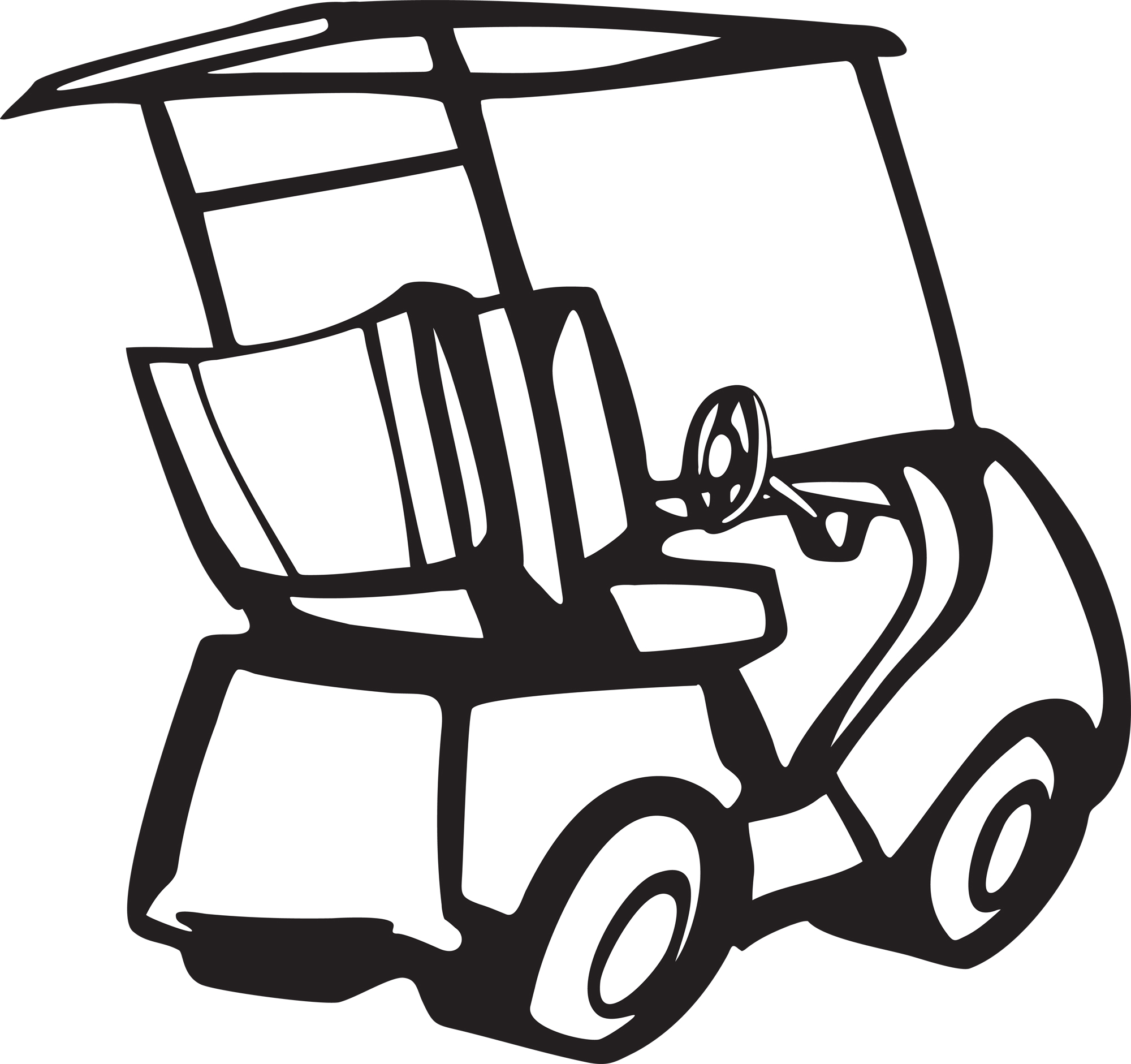 Golf cart clip art free