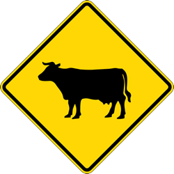 Buy Cattle Crossing Road Signs Direct at Factory Prices