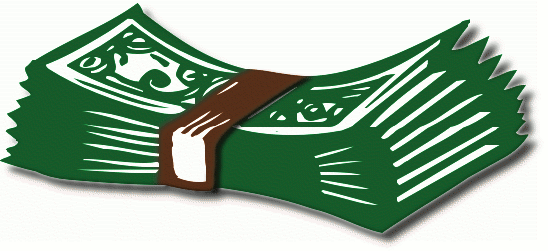 Clipart of money bills