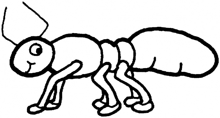 Ant clipart outline