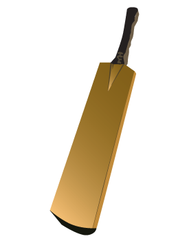 Cricket bat image clipart