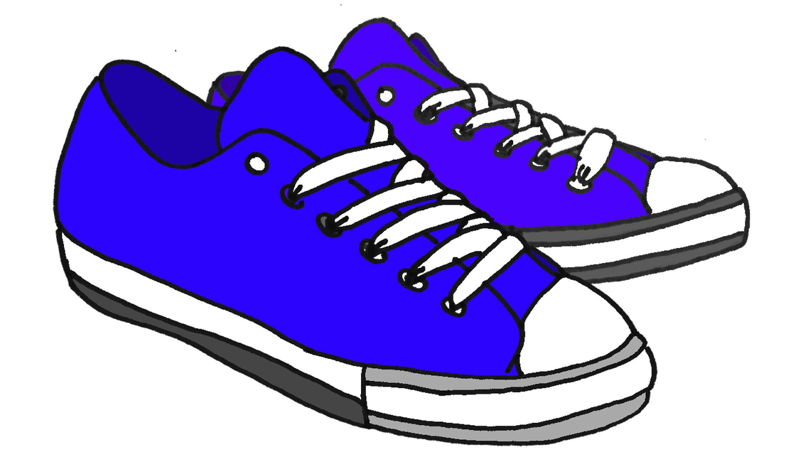 Gym shoes clipart