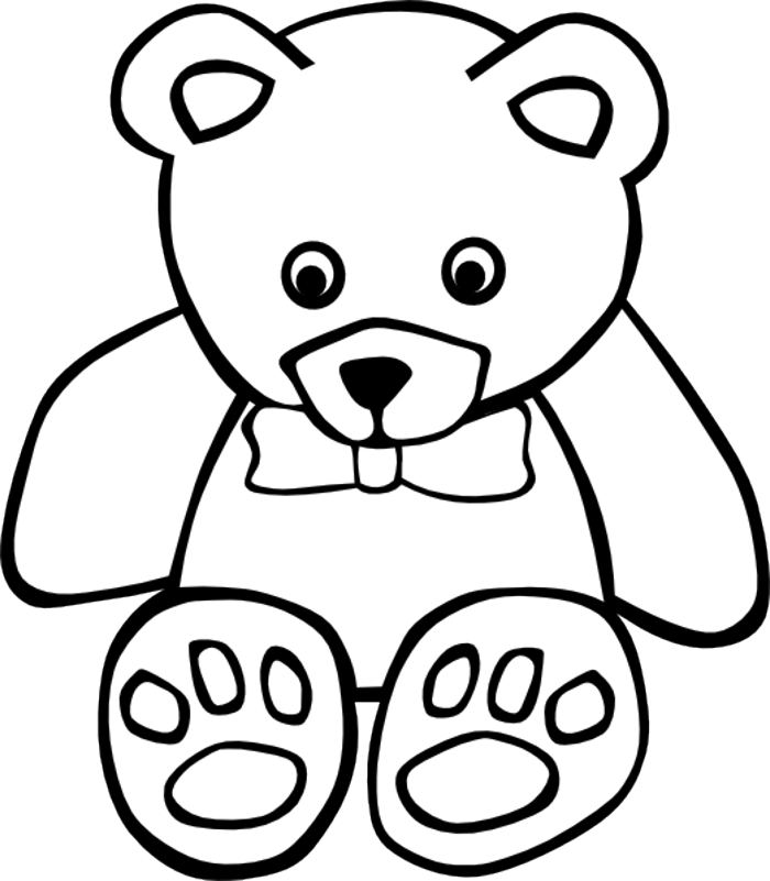 black and white colour teddy bear