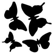 Butterfly Trail Stencil Clipart - Free to use Clip Art Resource