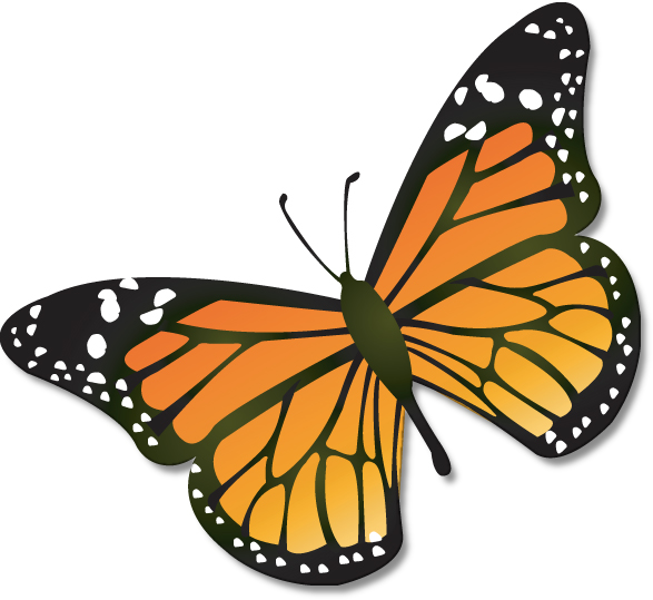 Monarch butterfly clip art
