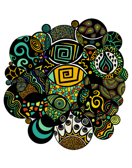 Tribal | Abstract | Multicolor Illustrations - Pom Graphic Design