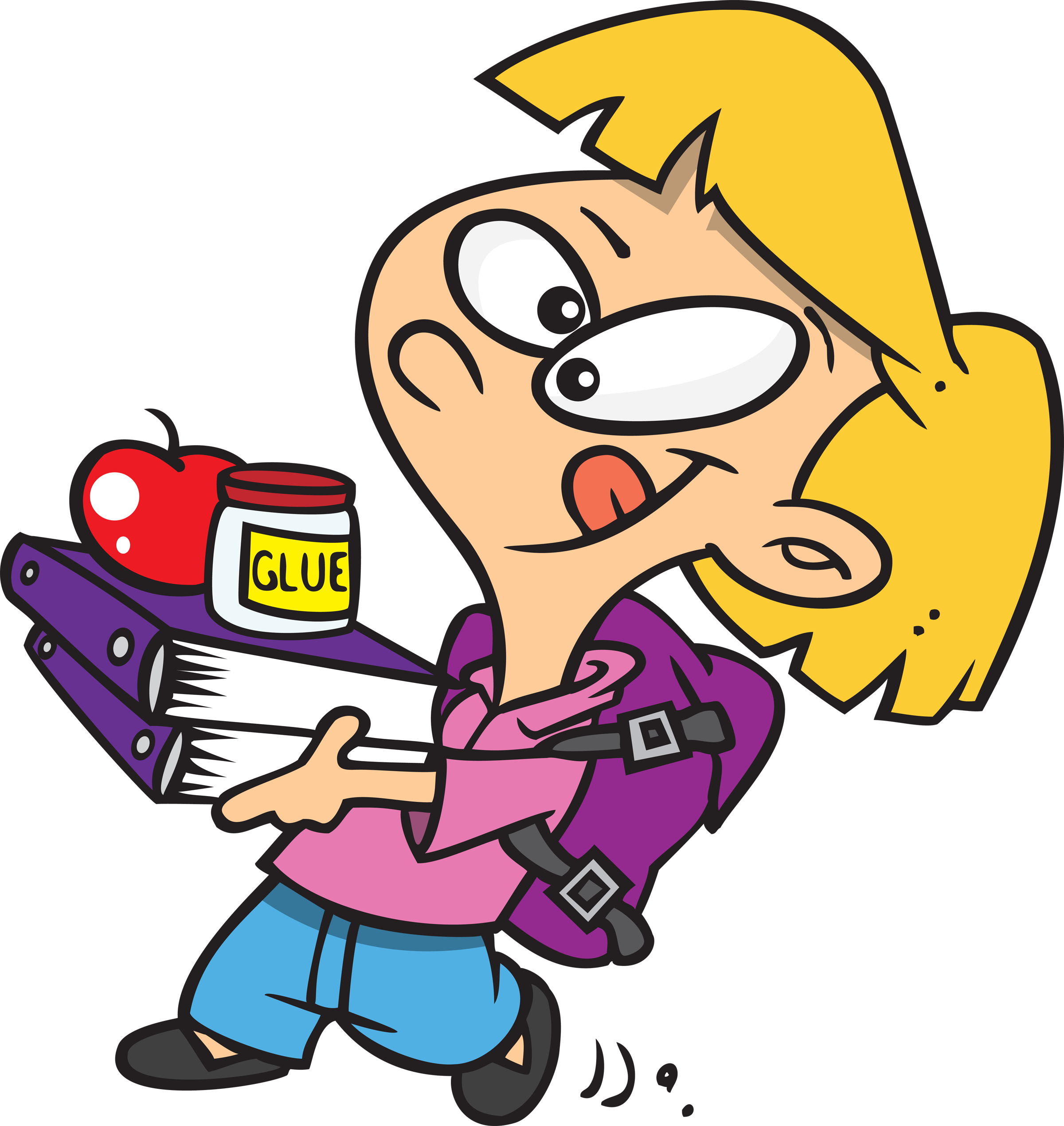 Free Kids Back to School Clipart Image - 6792, Kids Going Back To ...