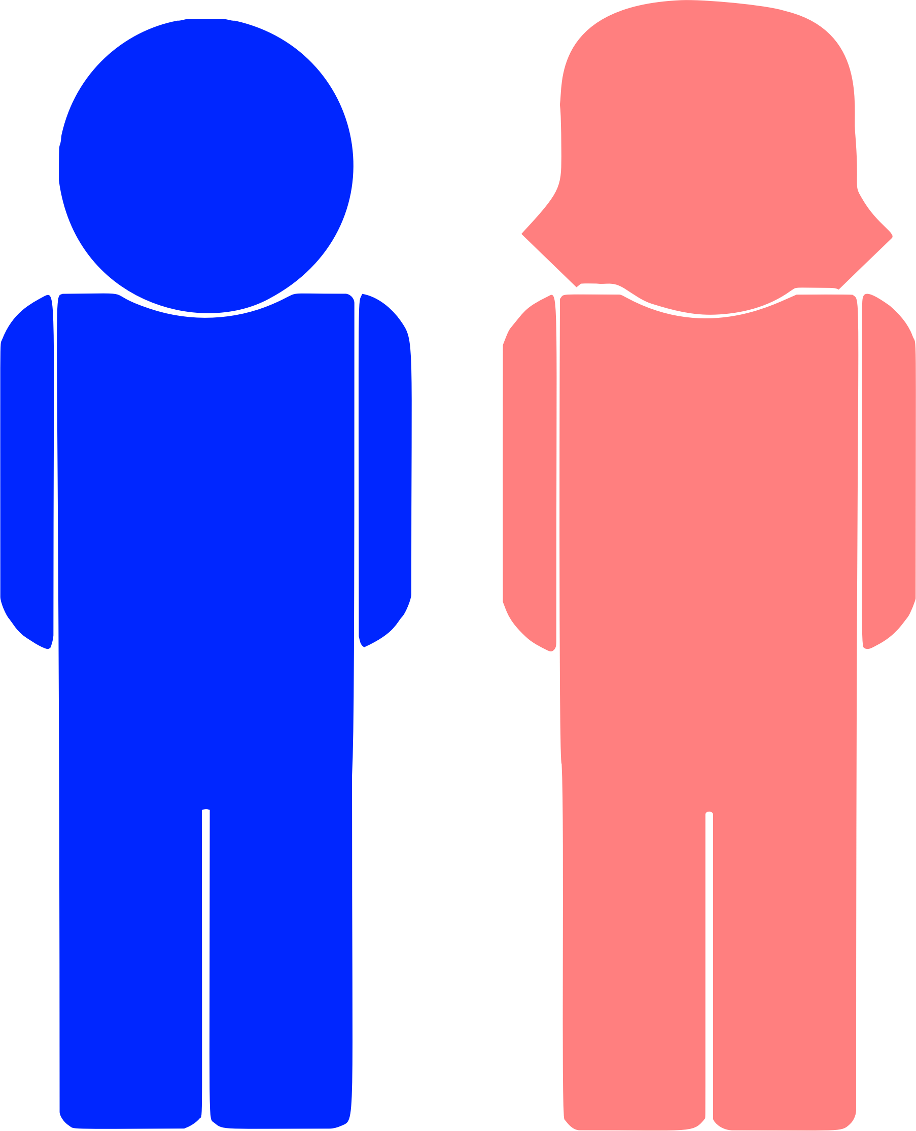 Clipart - Male And Female Icons