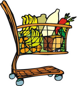 1st Grocery Cart Clipart