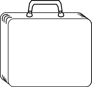 Printable Outline Of A Suitcase - ClipArt Best