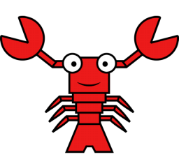 Cartoon lobster clip art