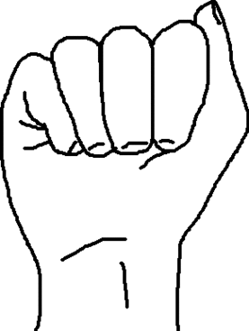 Closed Fist Symbol Clipart - Free to use Clip Art Resource