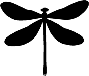 Free clipart dragonfly silhouette