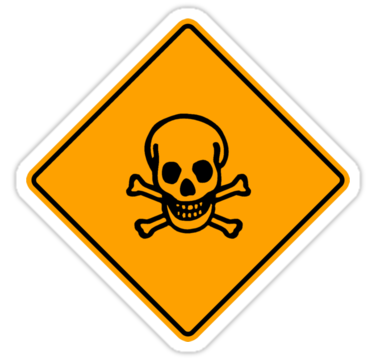 Poison Sign" Stickers by SignShop | Redbubble