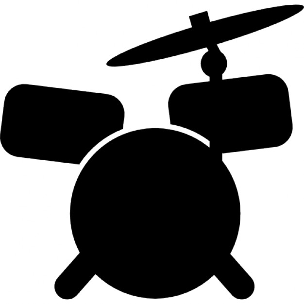 Drum set cartoon variant Icons | Free Download